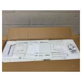 Costway - Electric Adjustable Standing up Desk Frame Dual Motor w/Controller - White