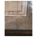 Framed Map Caribbean, 1806  by Andrew Arrowsmith. 