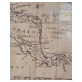 Framed Map Caribbean, 1806  by Andrew Arrowsmith. 