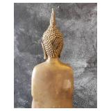 Tall Thai Brass Standing Buddha Statue