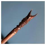 Bali Carved Owl Chopstick Set in Wood Box