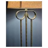 Wrought Iron Floor Lamp with Triple-Rod Frame ? 58" Tall