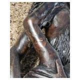 Hand-carved wooden Mermaid Totem