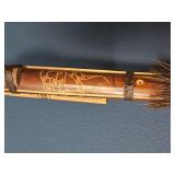 Decorative Carved Staff with Tribal Motifs ? Approx. 58"