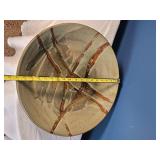 Signed Studio Pottery Serving Bowl ? Approx. 18" Diameter