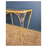Decorative Metal & Glass Patio Table