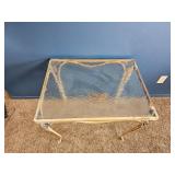 Decorative Metal & Glass Patio Table