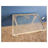 Decorative Metal & Glass Patio Table