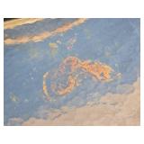 Decorative Metal & Glass Patio Table