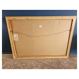 Framed Antique-Style World Map Print