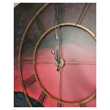 Large Industrial-Style Open-Frame Wall Clock ? Approx. 50" Diameter