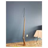 Reenactment Flintlock Musket with Bayonet ? Approx. 58" Overall