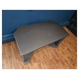 Modern Media Console / TV Stand with Glass Shelving ? 42" x 22" x 22"