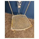 Vintage Wrought Iron Floral Patio Chair