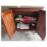 Modern Asian-inspired Bamboo Side Cabinet