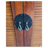 Modern Asian-inspired Bamboo Side Cabinet