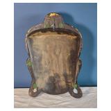 Carved Wooden Buddha Head Sculpture with Gilt Accents