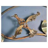 Circular Metal Butterfly Wall Sculpture - Patinated Leaves - Garden Art