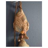 Hanging Ceramic Fish Carving Wall Decor