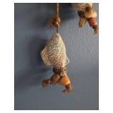 Hanging Ceramic Fish Carving Wall Decor