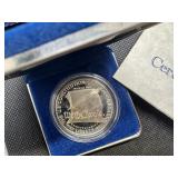 1987-S Proof "We The People" Silver Commem. Dollar in Complete Mint Package with COA