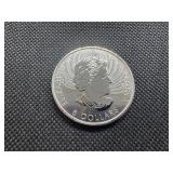 BU 2018 1.25 Oz. .9999 Silver Canadian Buffalo Coin