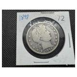 1898 Barber Half Dollar
