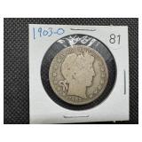 1903-O Barber Half Dollar