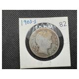 1903-S Barber Half Dollar
