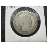 1905 Barber Half Dollar