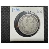 1906 Barber Half Dollar