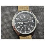 Timex Stainless Steel Expedition Indiglo Field Watch with brand new battery - Runs Well.