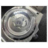 Pagnani Design "Rolex Starbucks Submariner Homage" Stainless Steel Waterproof Automatic Mechanical Dive Watch with Box, Papers; Extra Bracelet Links and Bracelet tool - Runs Well