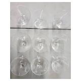 9-Piece Clear Glass Stemware Set - Wine Glasses