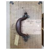 Vintage Silent Speed Film Projector Pair in Brown Burlap Cases