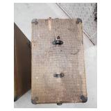 Vintage Silent Speed Film Projector Pair in Brown Burlap Cases