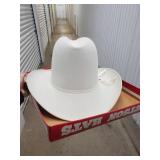 Stetson White Cowboy Hat 5XB - Size 7