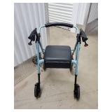 Nova 4-Wheel Rollator Walker With Seat