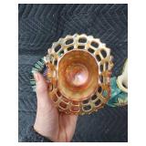 H. Bequet Quaregnon Belgium Majolica Pitcher Vase #265 Turquoise Floral