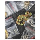 Assorted Vintage Jewelry Components Lot - Earrings, Beads & Findings