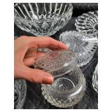 Crystal Glassware Set - Assorted Bowls, Dishes, Coasters & Sugar Jar