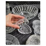 Crystal Glassware Set - Assorted Bowls, Dishes, Coasters & Sugar Jar