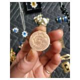 Vintage Costume Jewelry Lot - Necklace, Brooches, Rings, Earrings, Bracelets