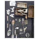 Vintage Hand-Crank Meat Grinder With Attachments & Cookie Cutters - Kitchen Tools