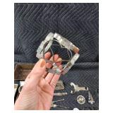 Vintage Hand-Crank Meat Grinder With Attachments & Cookie Cutters - Kitchen Tools