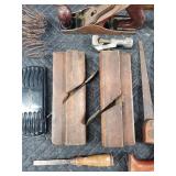 Vintage Hand Tools Lot - Wood Planes, Wrenches, Pliers & Magnetic Cleaner