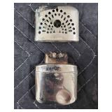 Vintage Tools & Collectibles Lot - Calipers, Pocket Knife, Razor Blades, Metal Mugs & Duck Figurine