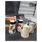 Vintage Kitchenware Lot: Maple Syrup Pitcher, Wyler
