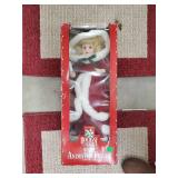 Beige Runner Rugs with Red Borders + Holiday Time Animated Figure (Lot of 3)