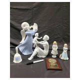 Enesco Growing Up Birthday Girls Figurine Lot - 1991 Sri Lanka